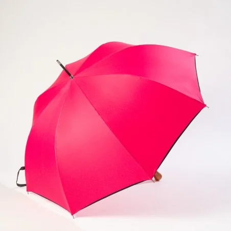 Pink automatic umbrella, opens from the side