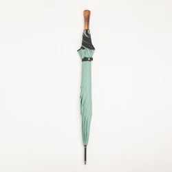 Parapluie automatique vert d'eau, fermé