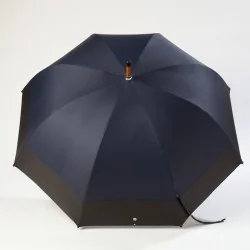 grand parapluie bleu marine, ouvert