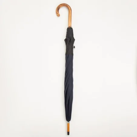 grand parapluie bleu marine, fermé
