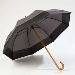 Large grey umbrella, open from the front