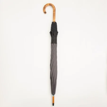 Large grey umbrella, closed