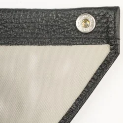Fourreau en cuir noir et pomodorro pour parapluie pliant, intérieur