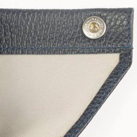 Fourreau en cuir bleu marine et desierto pour parapluie mini, intérieur