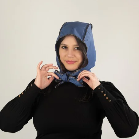 Capuche de pluie bleu de...