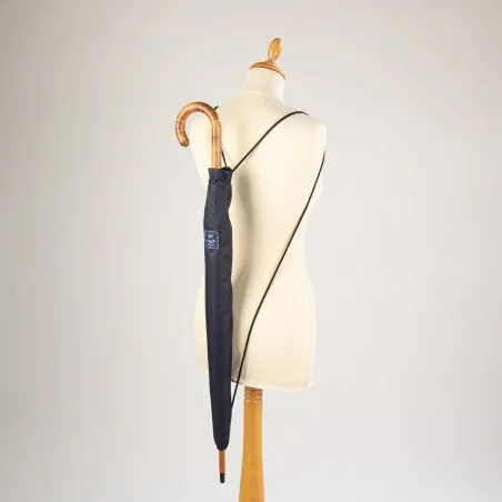 Fourreau en textile pour grand parapluie, bleu