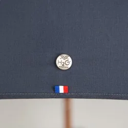 Parapluie canne Bleu marine et Jaune, détail