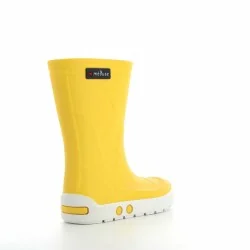 Bottes AIRPORT pour les petits - Jaune / Blanc, de profil