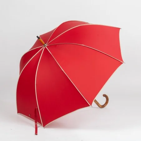 Parapluie Canne Rouge gansé...