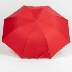 Parapluie Pliant Rouge biais Crème ouvert