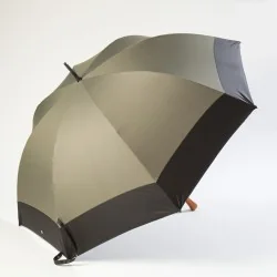 Golfschirm in Khaki, seitlich zu öffnen
