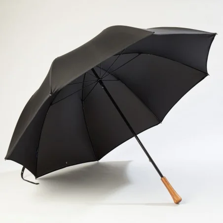 Parapluie de Golf Noir, ouvert de face