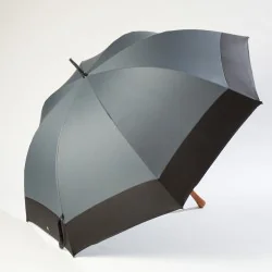 Grey golf umbrella, side opening