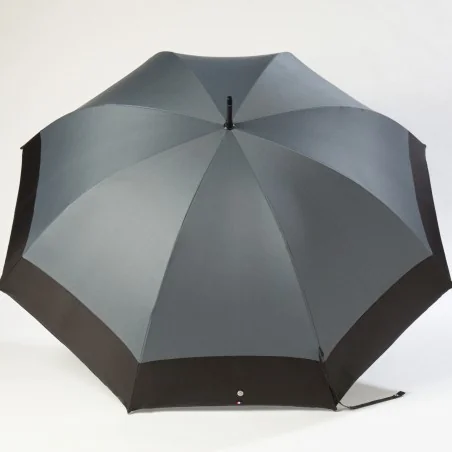 Grey golf umbrella, open