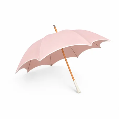 Ombrelle rose chic anti UV biais beige