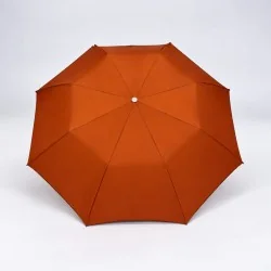 parapluie pliant terracotta ouvert