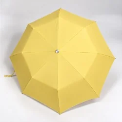 parapluie pliant jaune ouvert