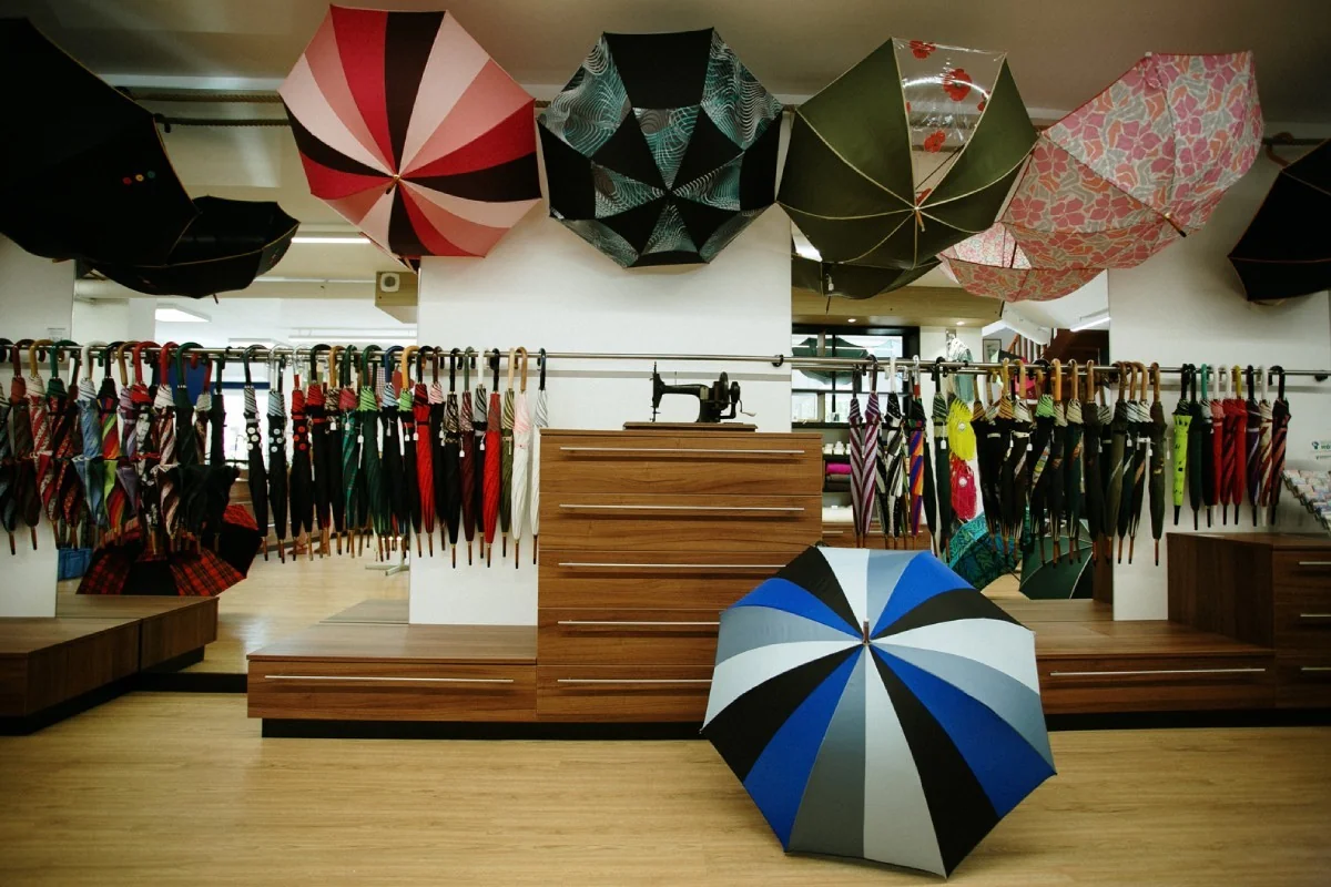 The folding umbrella - The perfect balance between elegance and practicality